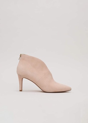 Phase Eight Cut Out Boots Beige Australia | HG0582643